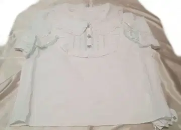 DML 휘핑 요크 프릴 사다리 레이스 토끼 귀 블라우스 색스 4L