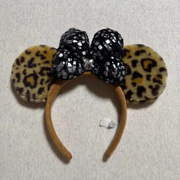 미니 레오파드 무늬 머리띠