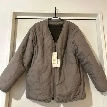 리버서블 퀼팅 보아 자켓