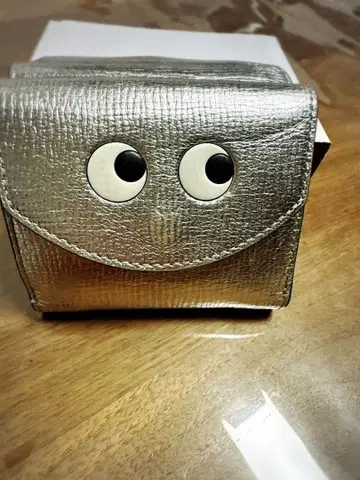 ANYA 3단 접이식 지갑 실버