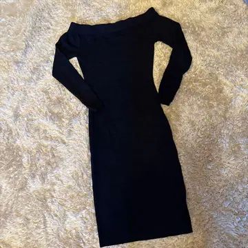 seed 네이비 오프숄더 원피스