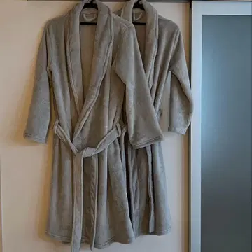 니토리 그레이 플리스 목욕 가운 M, L