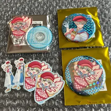 비봉 마나 마리오 크레이프 캔뱃지 아크릴 스탠드 스티커