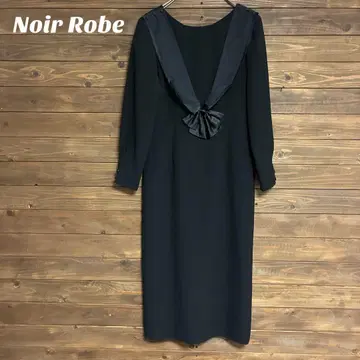 [ Noir Robe ] 온워드 블랙 롱 원피스 M