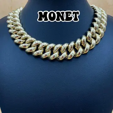 모네 버블리 체인 초커 목걸이 골드