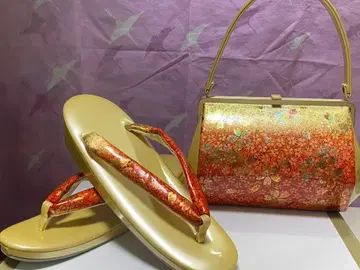 조리와 꽃무늬 핸드백 세트