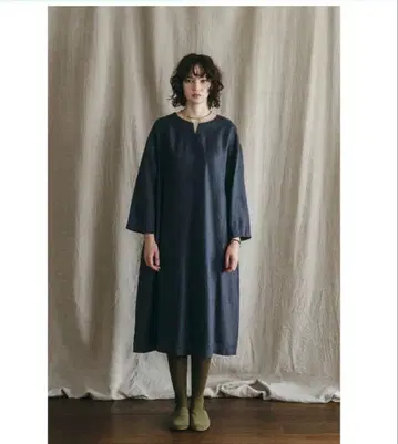 2025 포그 리넨 워크 이에바 코쿤 원피스