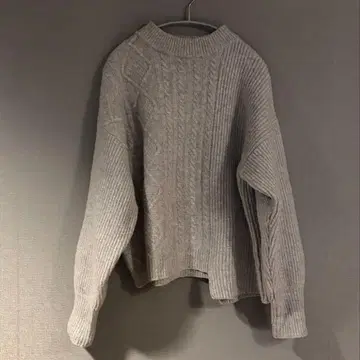 salt+japan 비대칭 니트 그레이