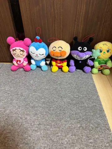 호빵맨 캐릭터 봉제 인형 세트