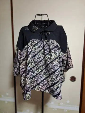 기모노 리메이크 164 둥근 카라 튜닉