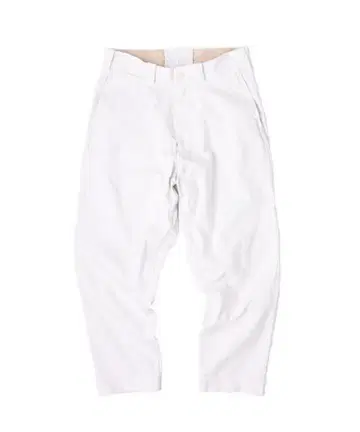 45R 코튼 팬츠 버튼 플라이 화이트