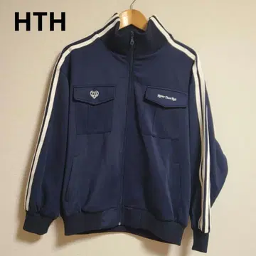 Hotter than hell HTH 트랙 자켓 저리 로고 자수