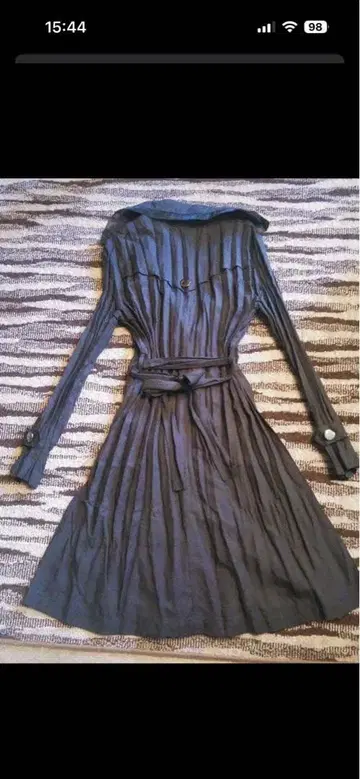 스페치오 블랙 롱 코트 미사용