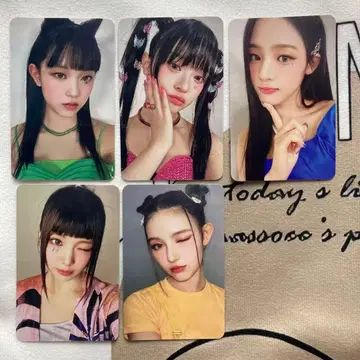 NJZ NewJeans Get up 공개방송 사전녹화 트레이딩 카드 5장