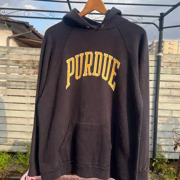 Champion Purdue 블랙 후드티 X-LARGE