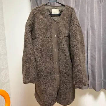 이자카야 매니아 스토어 보아 코트 모카 브라운