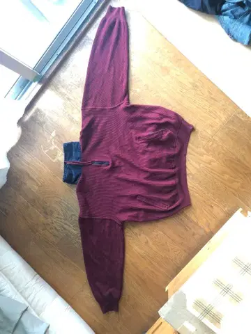 이탈리아제 하프 지퍼 니트