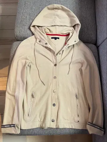 TOMMY HILFIGER 후드 부착 자켓 베이지