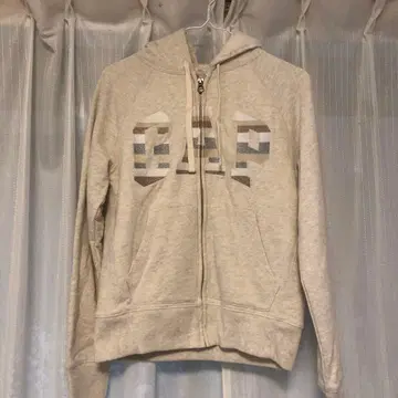 GAP 화이트 베이지 풀 집업 후드티