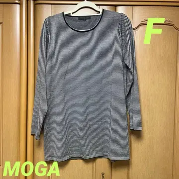 MOGA 스트라이프 긴팔 니트