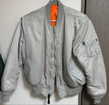 ALPHA INDUSTRIES MA-1 플라이트 자켓 실버