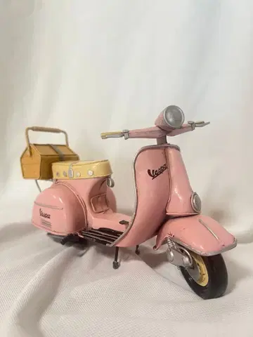 인형 잡화 Vespa 핑크 모델 바스켓 포함