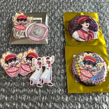 사에키 잇테츠 마리오 크레이프 캔뱃지 아크릴 스탠드 스티커