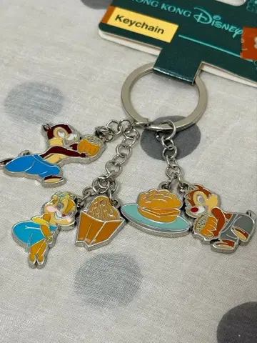 홍콩 디즈니 칩과 데일 클라리스 키링