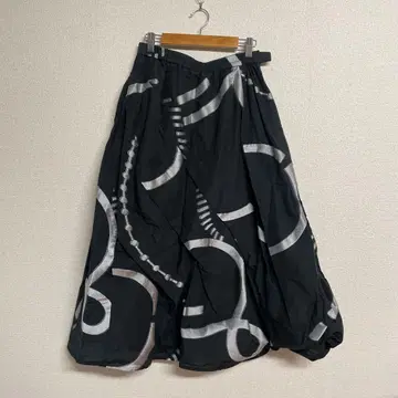 443 자우 40 롱 스커트 블랙