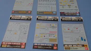 1/144 건담 데칼 6매 세트