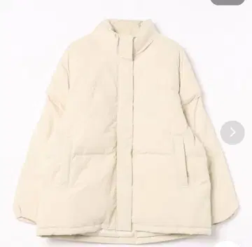 Ungrid 아이보리 다운 자켓 스탠드 카라