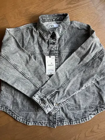 ZARA 그레이 데님 자켓 L 사이즈