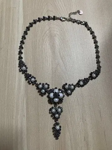 수입 프랑스제 펄 장식 목걸이