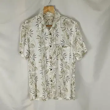 GRANGESTA 아로하 셔츠 L 보타니컬 화이트 레이온 B4182
