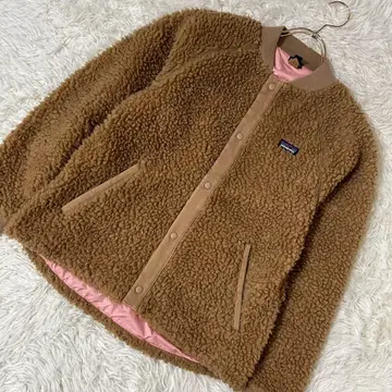 patagonia 키즈 플리스 보아 자켓 베이지 XXL14-16