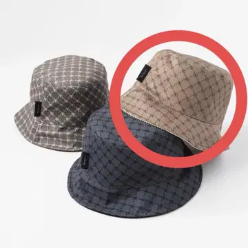 [미사용] Eve harapeco 버킷햇/브라운 리버서블