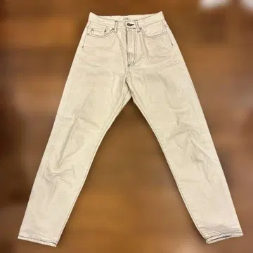 SEA VINTAGE 하이웨스트 캐럿 데님 0 사이즈 화이트