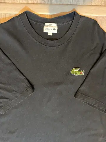 LACOSTE 라코스테 T셔츠 M 블랙