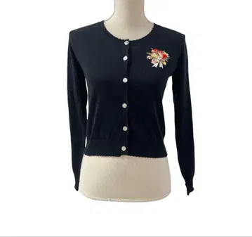 핑크하우스 꽃 가디건