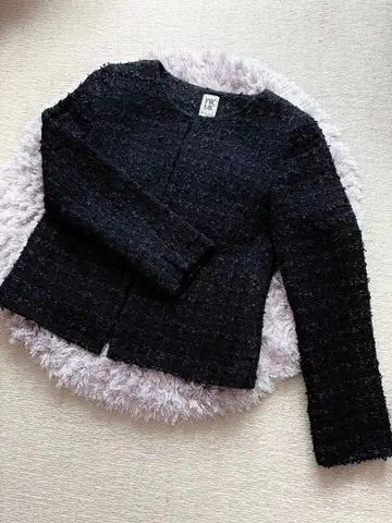 트위드 자켓 다크 네이비 MK 미쉘클랑 M 사이즈 포멀