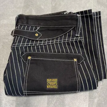 Vanson 워바쉬 스트라이프 페인터 팬츠 워크 [ 구하기 어려움 ]