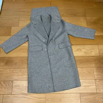 74% 울 코트 길이 약 100cm 그레이