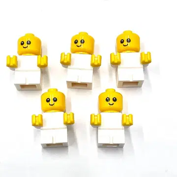 LEGO 미사용 새상품 미니 피규어 아기 baby 화이트 화이트 5세트