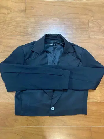 한국 스타일 숏 기장 자켓 블랙