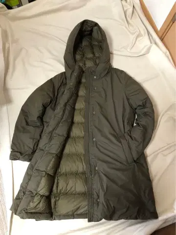 고품질 무인양품 후드 부착 다운 코트