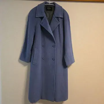 VESTINA 연보라 울 더블 브레스트 코트