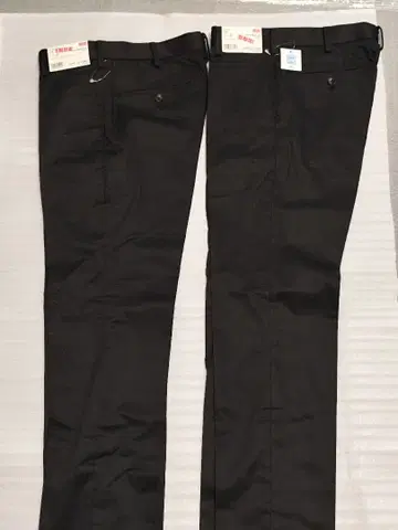 유니클로 드라이 스타일 노턱 팬츠 블랙 여성용