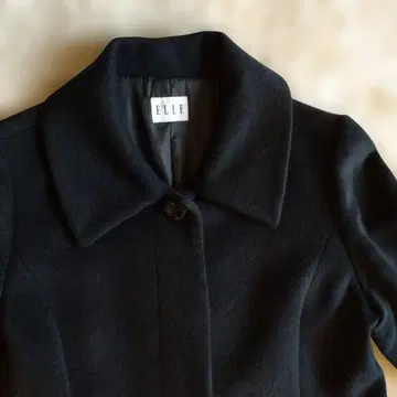 ELLE 울 코트 블랙 40 사이즈