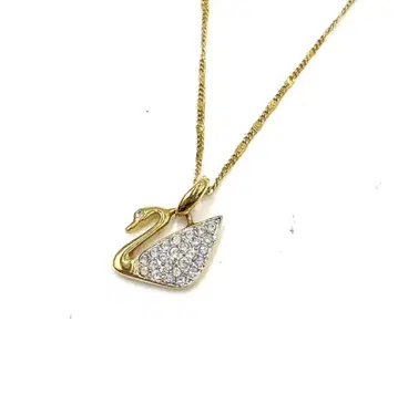 SWAROVSKI 스와로브스키 목걸이 초커 골드