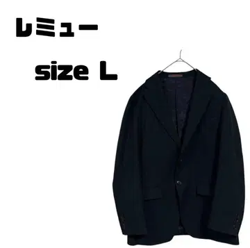 [ 새상품급 ] LES MUES 테일러드 자켓 네이비 체크 워셔블
